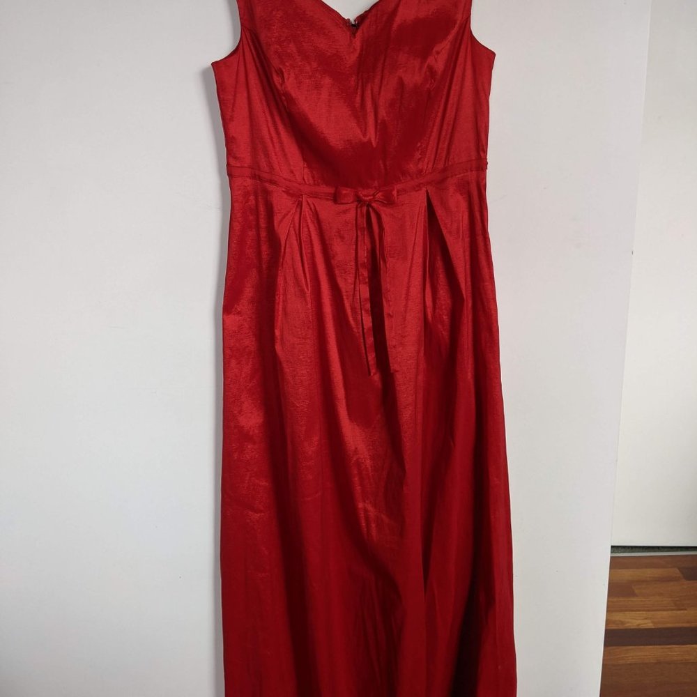 Collectif Miss Scarlet red maxi dress XL/16 - Picture 2 of 5